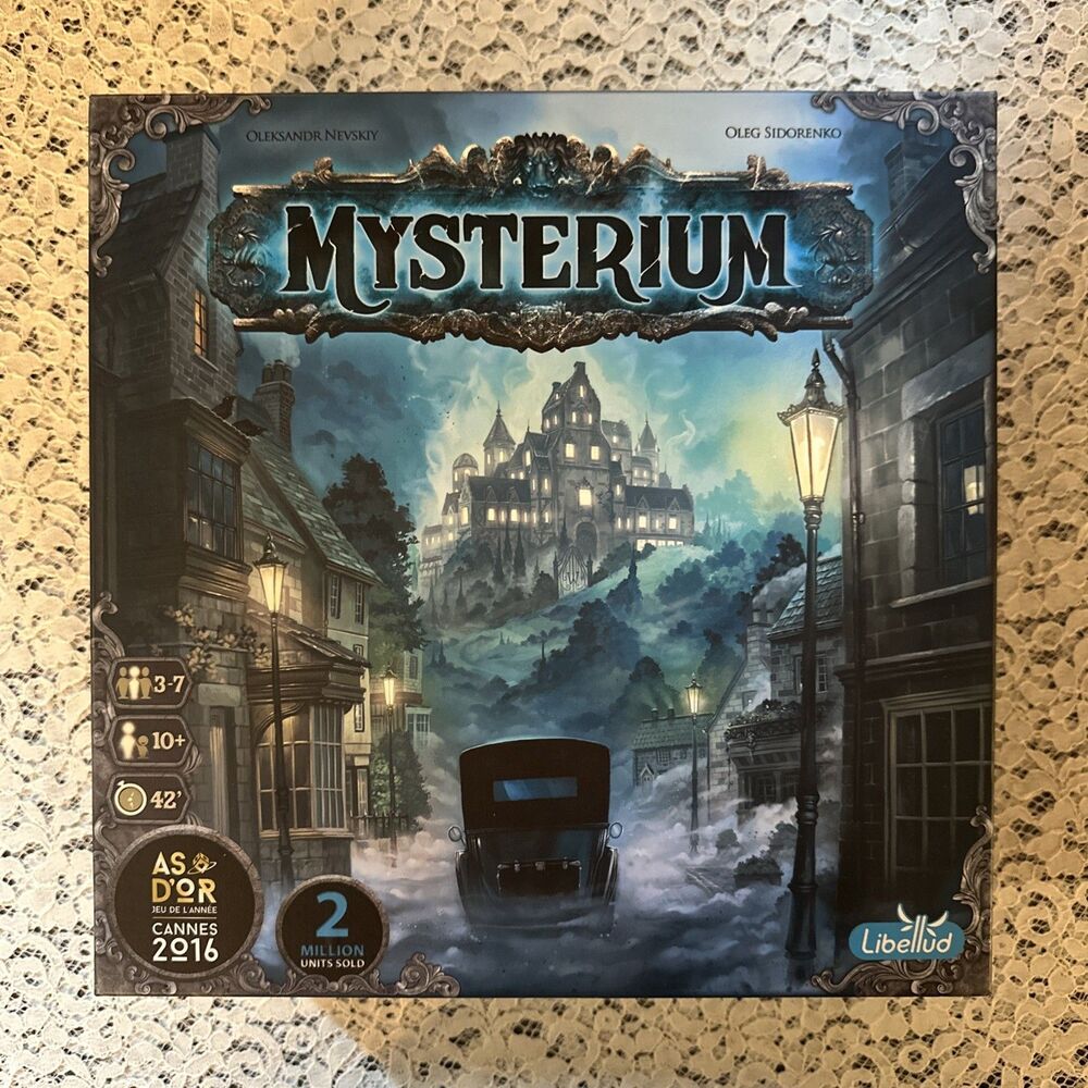 Asmodee Board Games Mysterium Box VG+/NM - Complete - Unplayed - Open Box